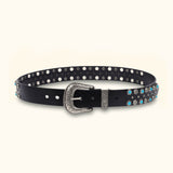 The Rodeo Queen - Women's Western Turquoise Belt - Stylish Belt with Turquoise Accents for a Touch of Elegance
