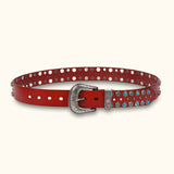 The Rodeo Queen - Luxury Leather Belt - Stylish Belt with Western-inspired Design and Elegant Accents