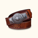 The Rodeo - Brown Cowboy or Cowgirl Belt - Classic Western Belt with Authentic Rodeo-inspired Design and Rich Brown Color