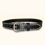 The Sorcerer's Secret - Women's Belt in Black Leather - Chic Black Belt for Women