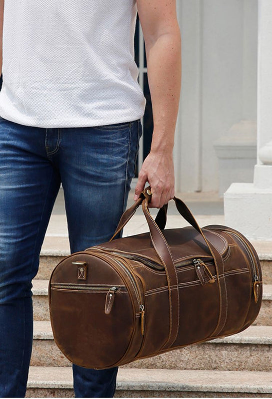 leather travelling bag online