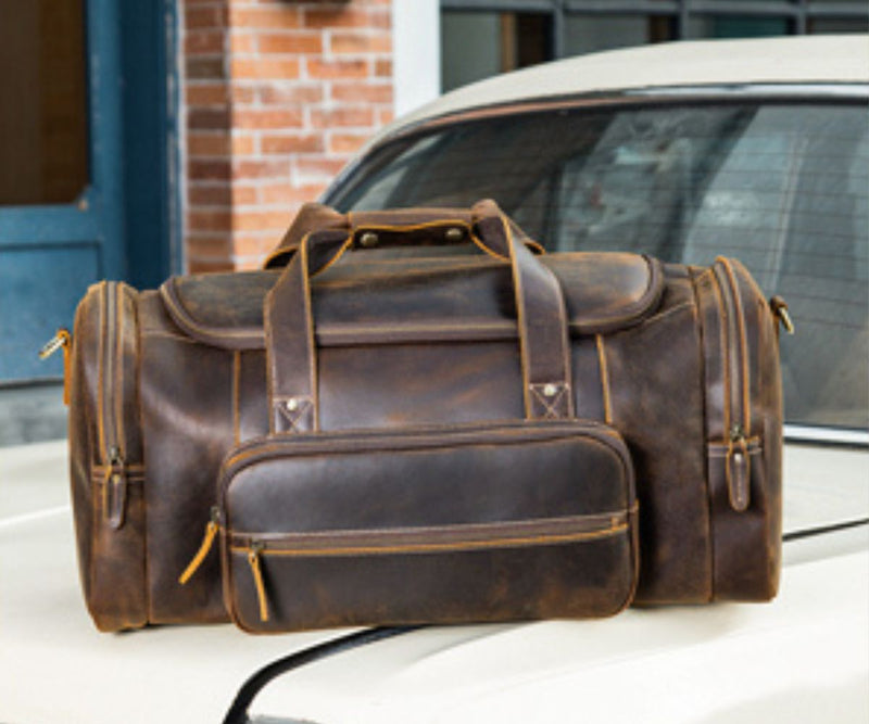 leather travelling bag