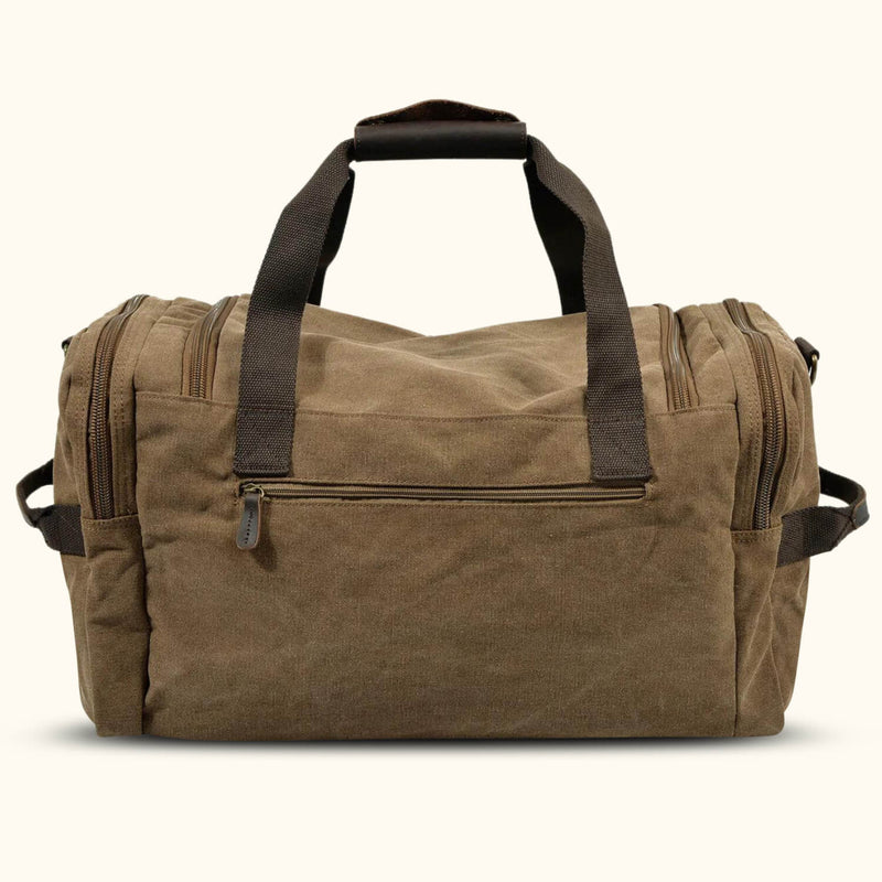 Canvas Duffle Bag: A versatile and durable bag made from canvas material, ideal for carrying a variety of items and suitable for different purposes, including travel and sports.