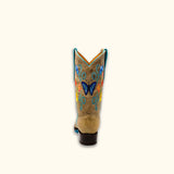 Back view of the Flutterfly Ladies Western Boots