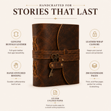 The Shooting Star - Vintage Buffalo Leather Diary