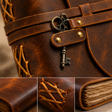 The Shooting Star - Vintage Buffalo Leather Diary