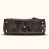 Step into timeless elegance with a vintage full-grain cow leather duffle bag, the epitome of style and durability for your travels.
