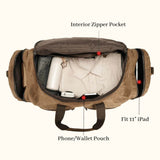 Canvas Leather Duffel Bag - Blending durability and sophistication for your journeys