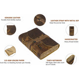 The Shooting Star - Vintage Buffalo Leather Diary