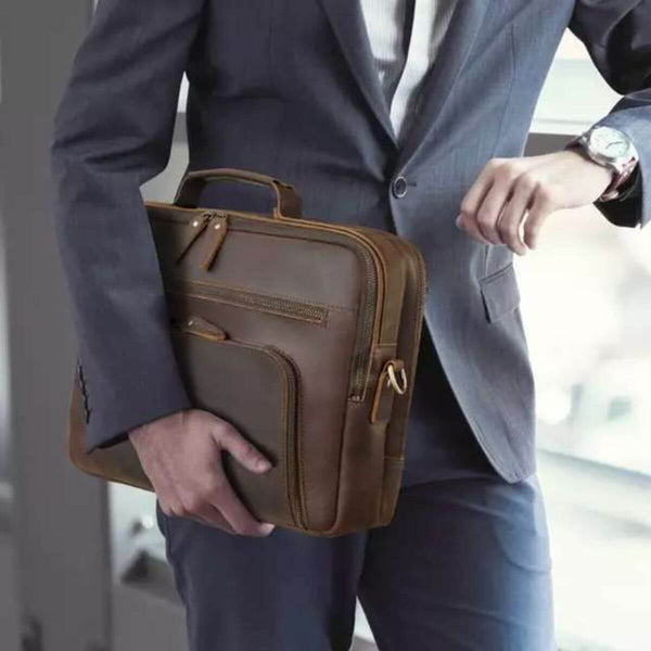 The Cody – Leather Messenger Briefcase