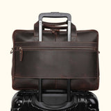 The Globe-Trotter – Men’s Leather Travel Briefcase