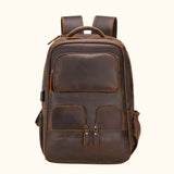 Online Leather Backpack 