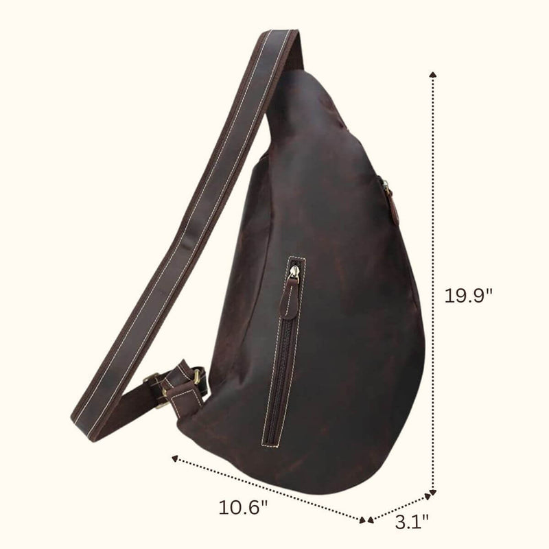 leather mens crossbody bag