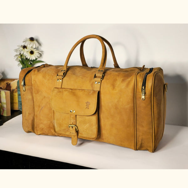 The Wishing Well - Buffalo Leather Duffel Bag