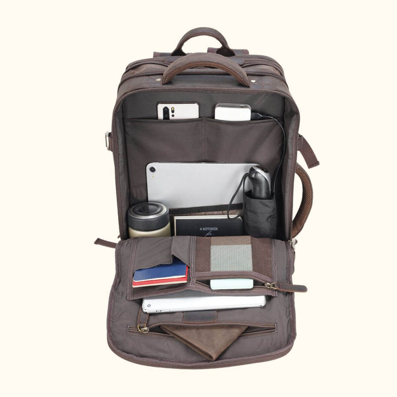 messanger leather bagpack