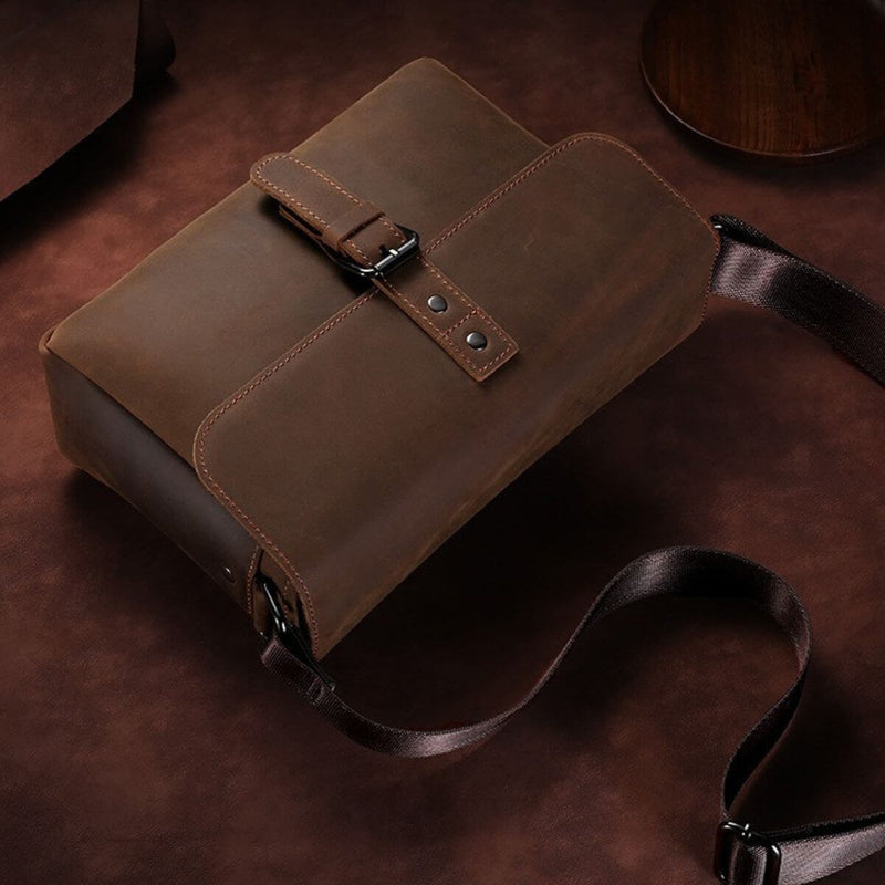 The Wrangler's Companion - Full Grain Leather Messenger Bag