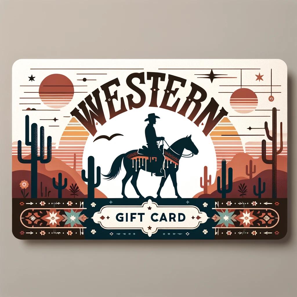 Western Wishes Gift Card Western Leather Goods