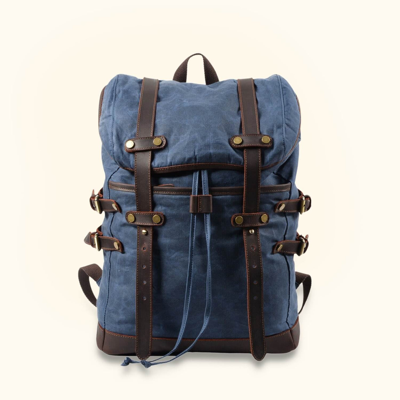 bill roms canvas and leather backpack The Roamer: Vintage Canvas Hiking Backpack – Western Leather Goods