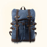 Blue Canvas Hiking Backpack - Embrace the great outdoors with this dependable and stylish backpack, designed to accompany you on all your hiking adventures.