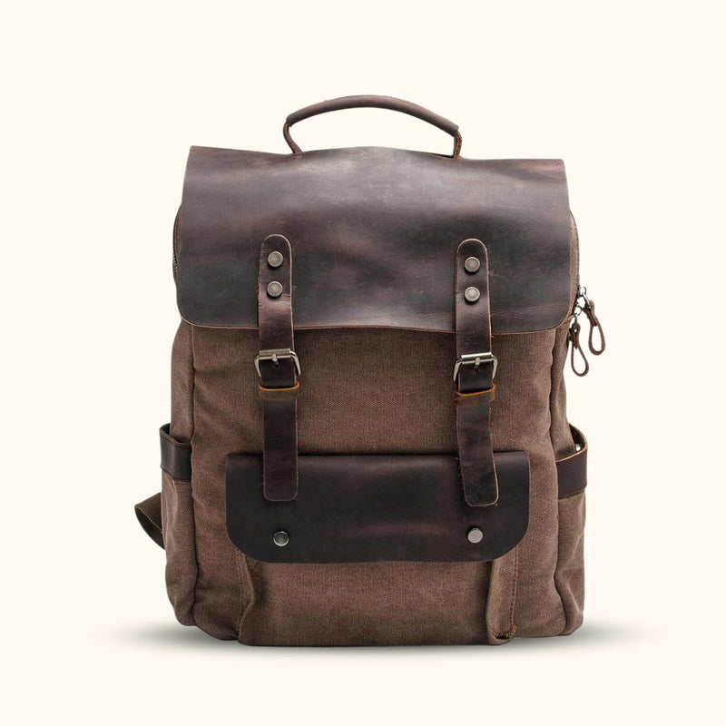 business laptop backpacks with bottle holders canvas The Summiter
