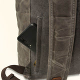Canvas Backpack with Zipper - Stylish and functional backpack with a convenient zipper closure for secure storage
