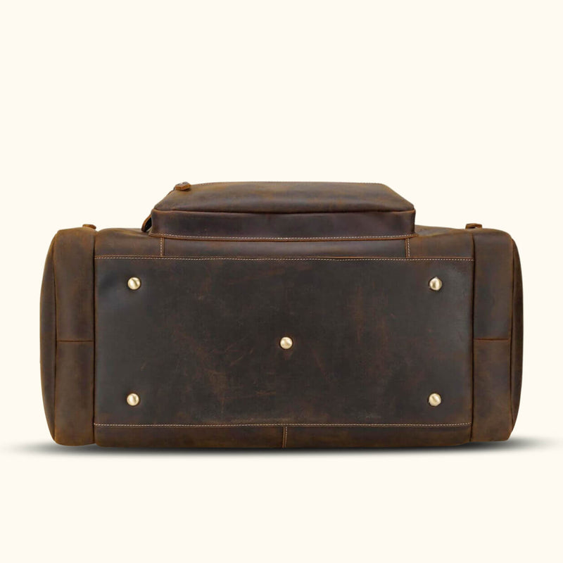 The Sabre Tooth – Men's Vintage Leather Travel Duffle Bag