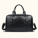 Elevate your business journeys with a men's leather business travel bag, where style meets functionality.