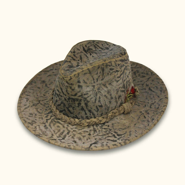 The Dude Crunch - Brown Cowhide Cowboy Hat - Classic Western Style Hat