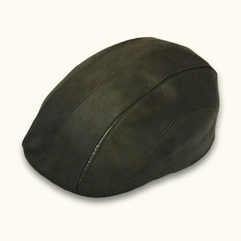 The Newport - Brown Ivy Leather Cap - Classic Western Headwear