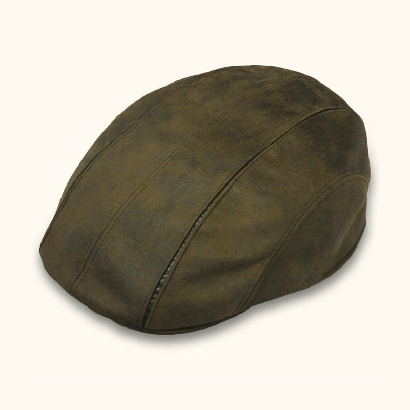 The Newport - Rust Ivy Leather Cap - Vintage Western Headwear