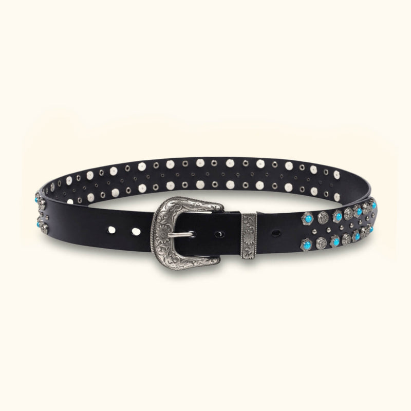 The Rodeo Queen - Women's Western Turquoise Belt - Stylish Belt with Turquoise Accents for a Touch of Elegance
