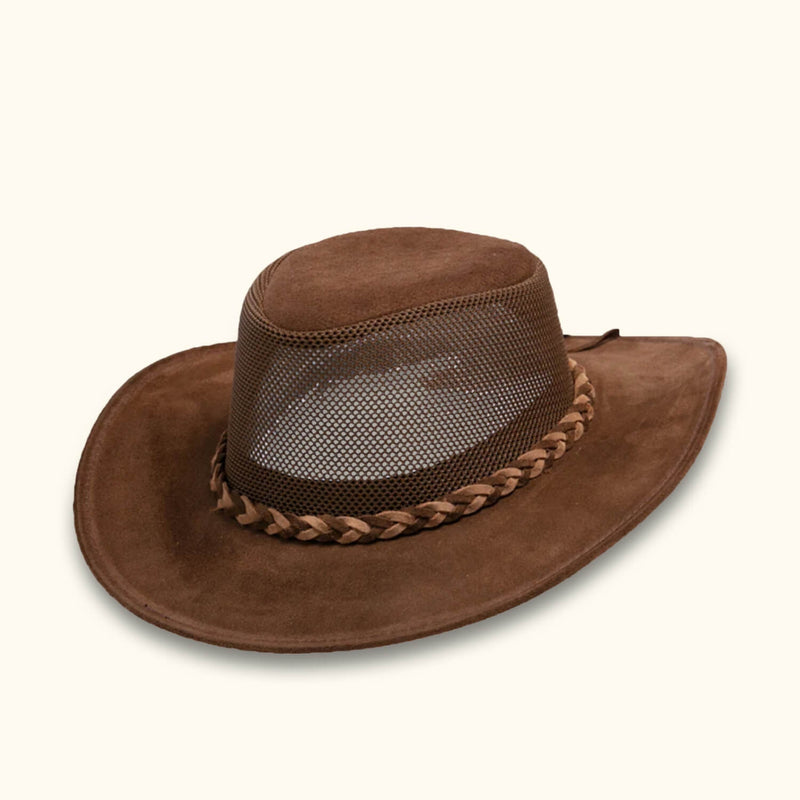 The Wrangler - Brown Cowgirl Hat - Stylish Outdoor Explorer Hat for the Adventurous Cowgirl