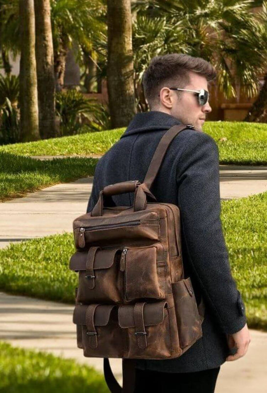 pure leather bag