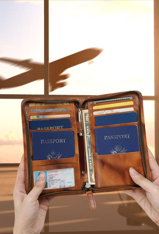 leather passport holder online