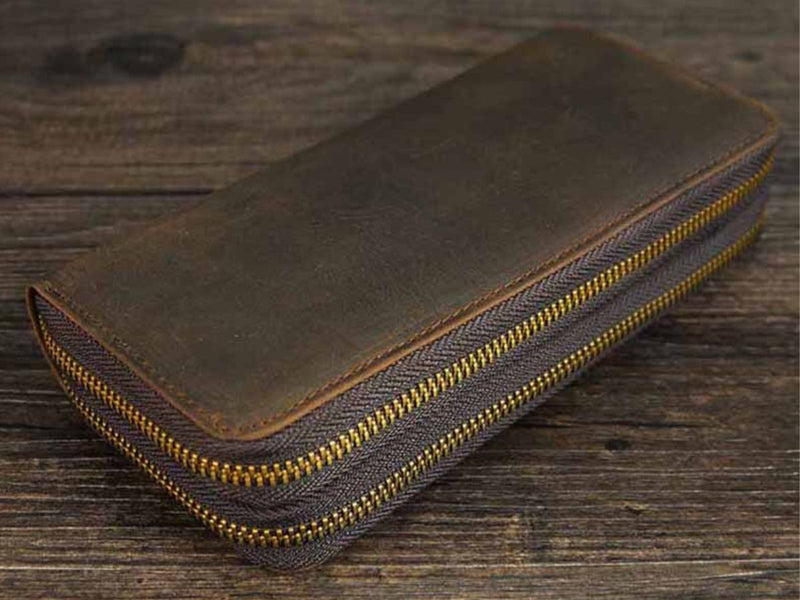 leather wallet bag
