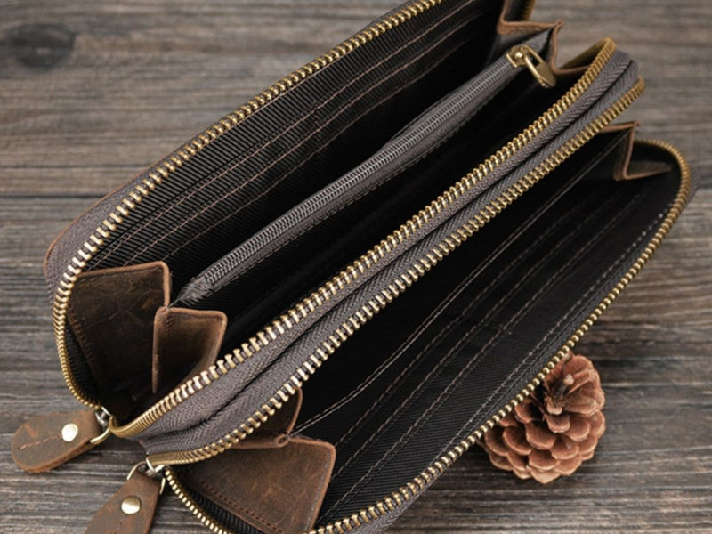 leather designer purse