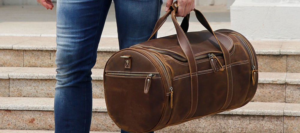leather travelling bag online