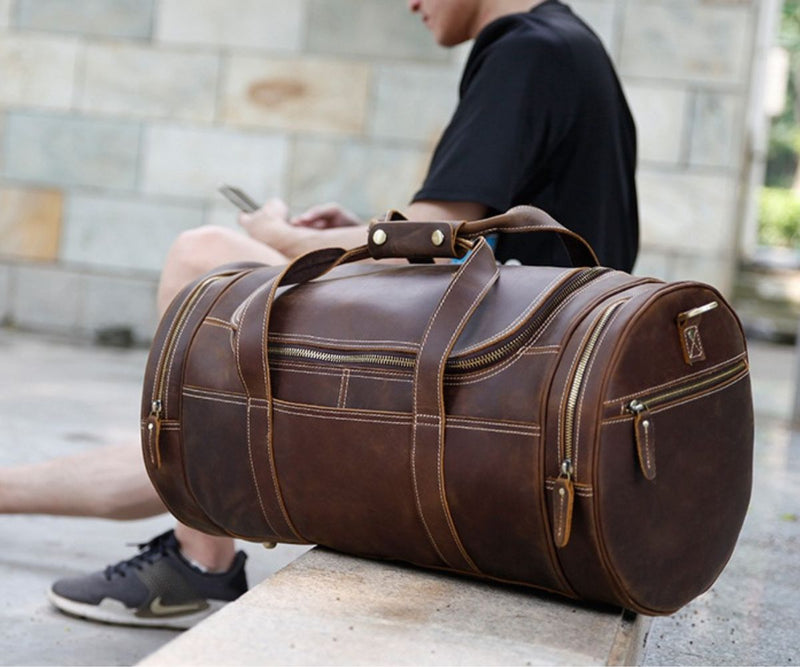 buy leather travelling bag