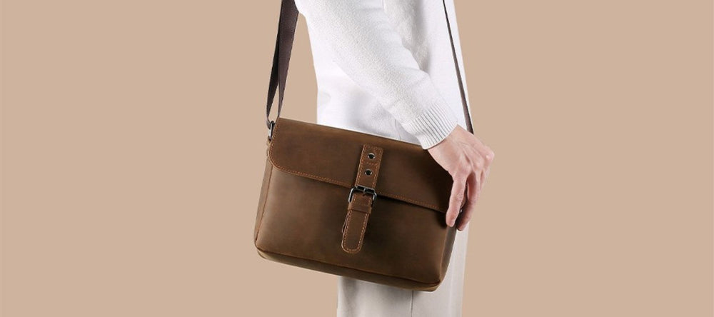small leather bag