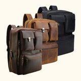 leather bagpack