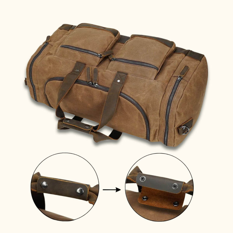 Best Canvas and Leather Duffel Bag - Uniting style and resilience for your travel essentials.