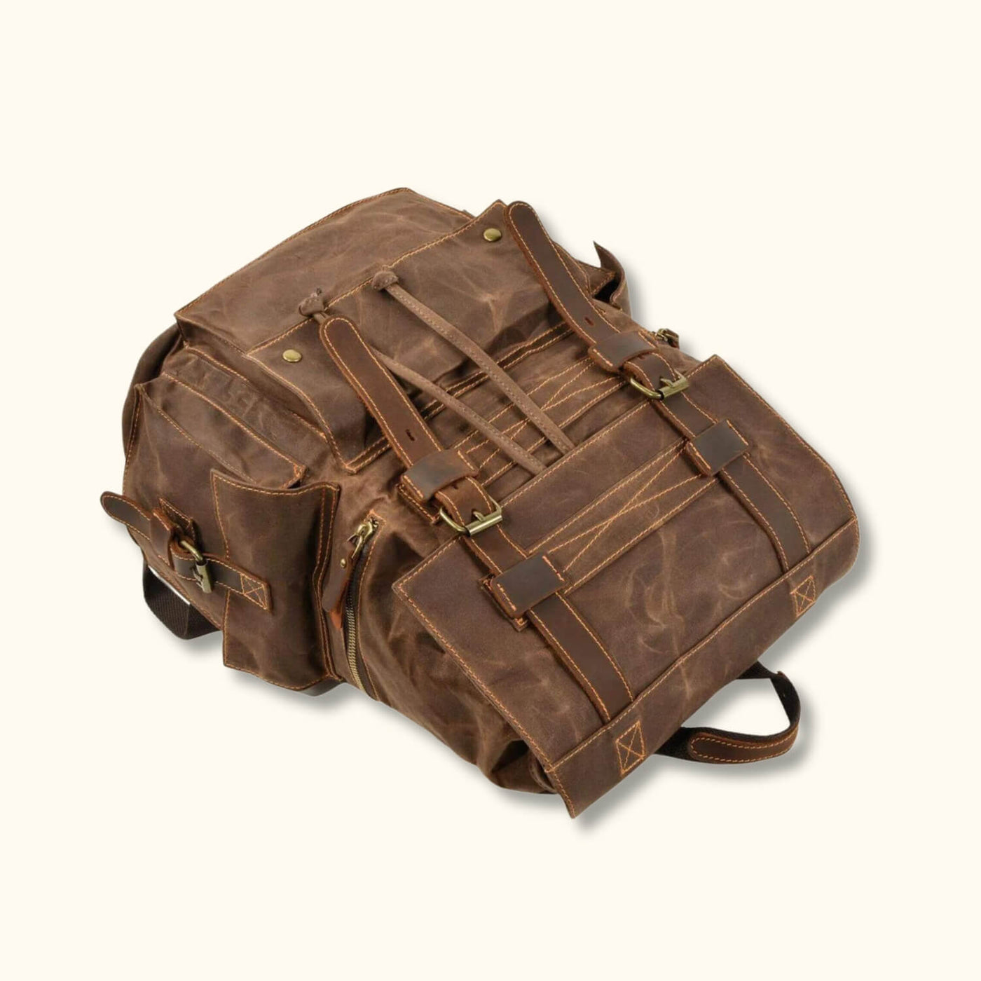 best canvas travel backpack The Wanderlust Canvas Travel Backpack: Vintage Style for Adventurous Coffee
