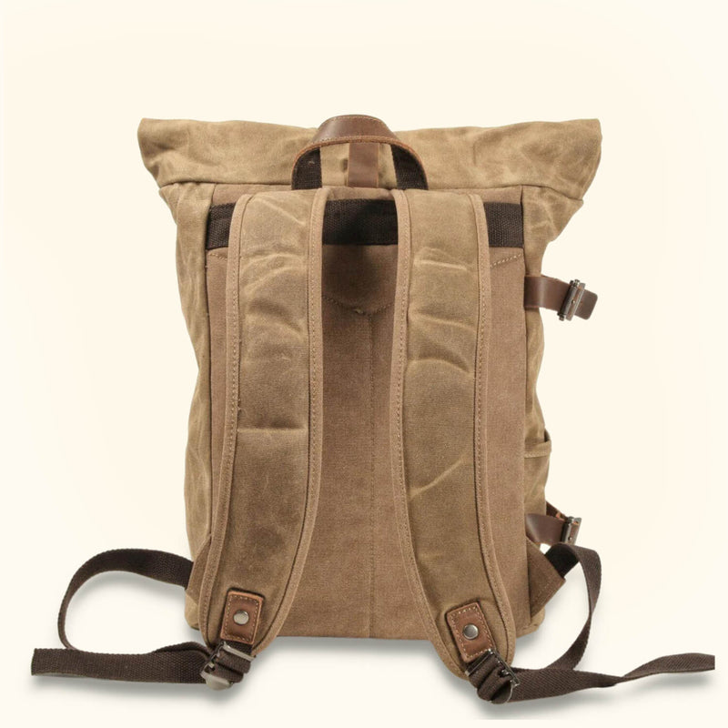 Stylish Waxed Canvas Diaper Bag Backpack