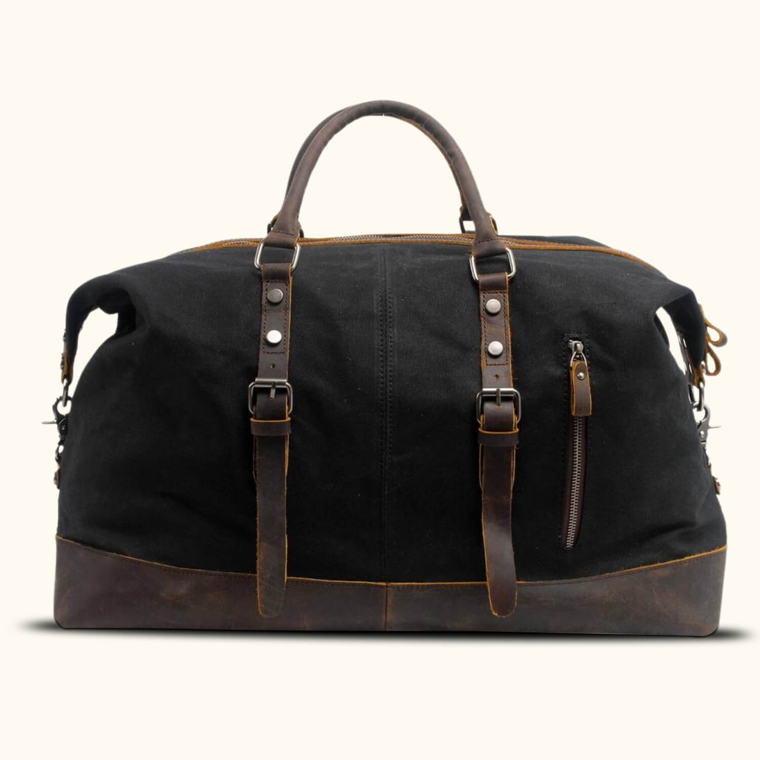 The Traveler's Haven Waxed Canvas Carry on Bag Western Leather Goods