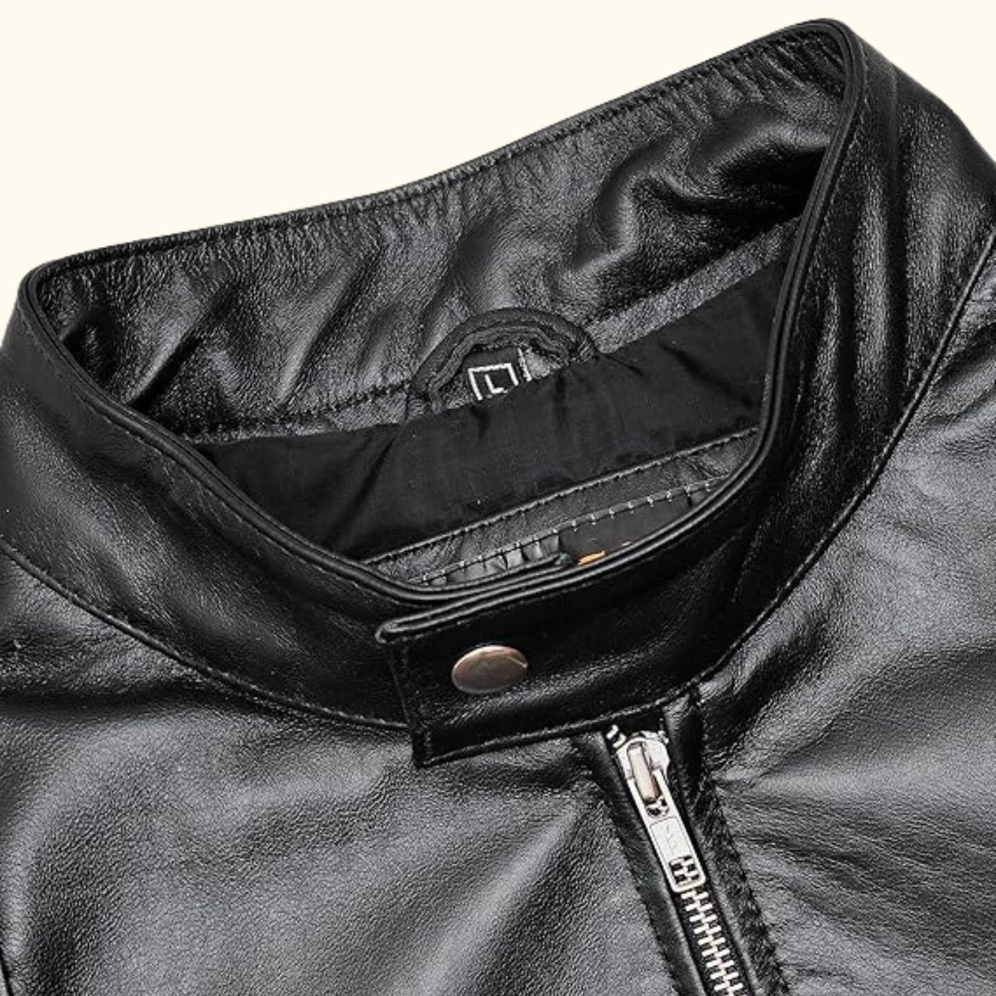 ジャケット・アウター Common divisor black leather jacket Cool and raw biker jacket in soft quality / 50660 - Black – DEPECHE
