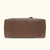 Canvas and Leather Weekender Duffel Bag - A perfect blend of materials for your short getaways.