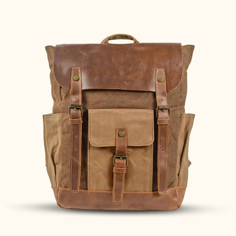 Canvas Backpack for Laptop - A functional and stylish backpack, perfect for securely carrying your laptop and essentials in everyday adventures.