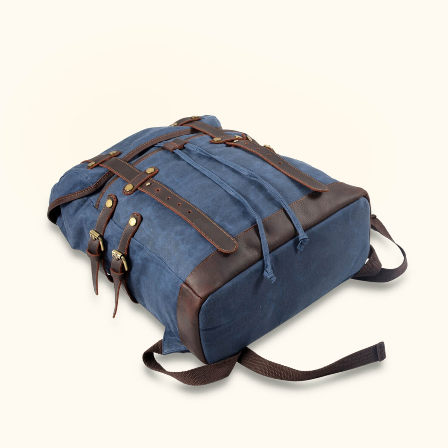The Roamer Vintage Canvas Hiking Backpack Western Leather Goods