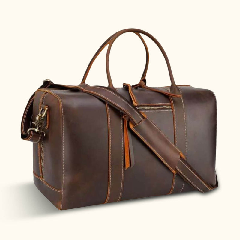 Travel smart: carry-on duffel bag.