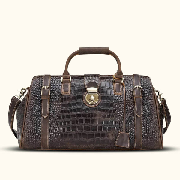 crocodile-leather-duffle-